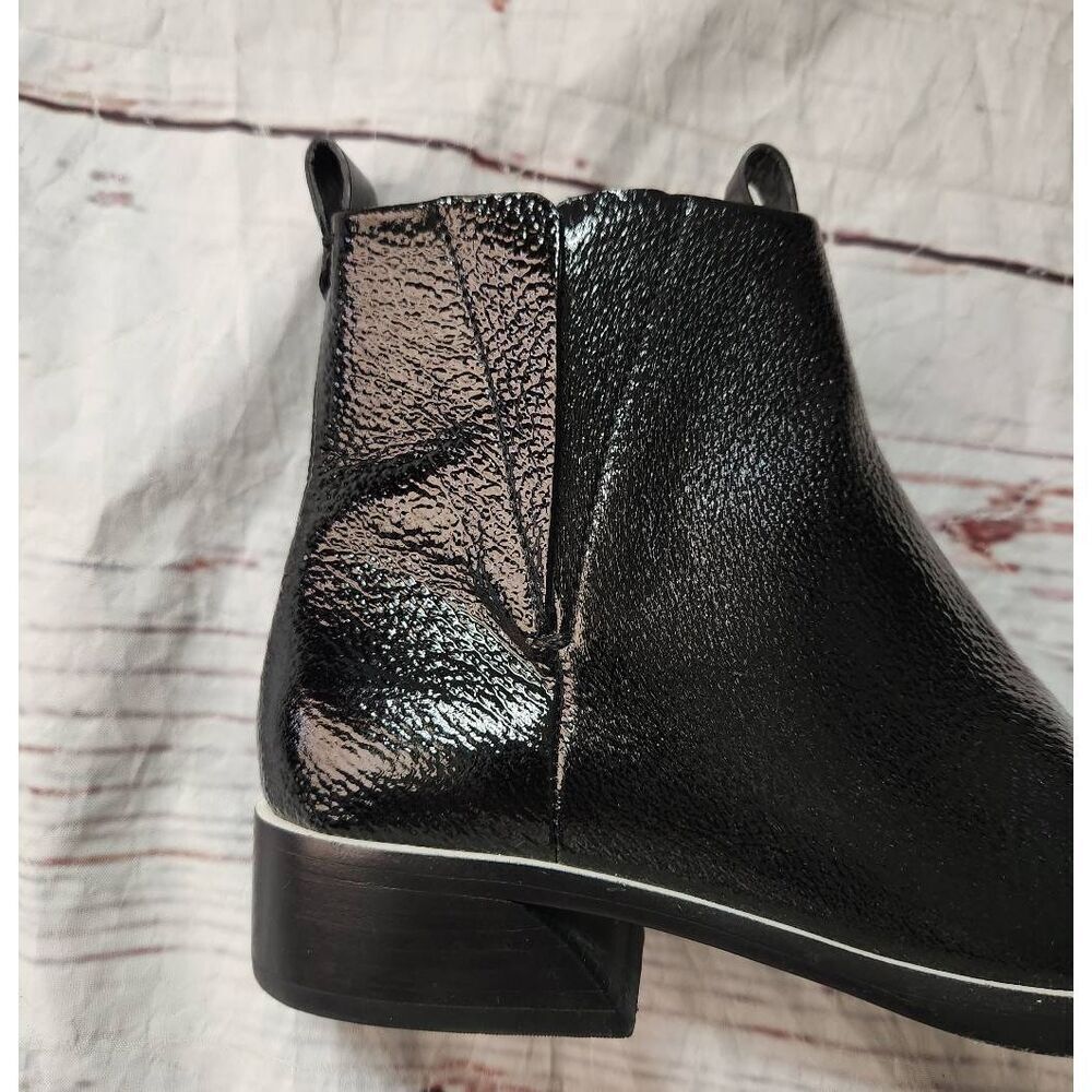 Mercedes Castillo Xandra Black Patene Leather Bootie Size‎ 8.5 - Picture 5 of 7